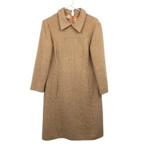 Vintage Lou Rose of Santa Barbara Dress Womens 4? Used Camel Hair Rare Lined